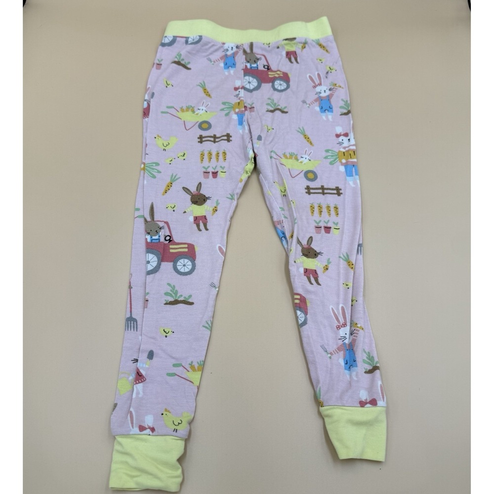 Little Sleepies Pajama Pants Unisex 18-24 Months Bamboo Farm Rabbit Bunny